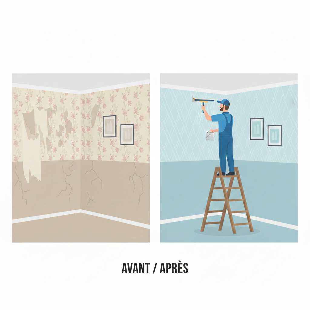 Peinture et papier peint